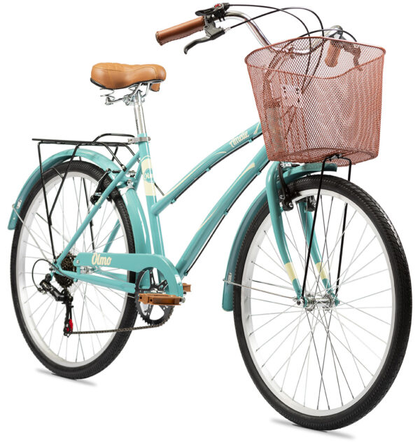 BIC. OLMO AMELIE RAPIDE 26" 6V SHIMANO ACERO CANASTO PORTA PAQUETE - Imagen 2
