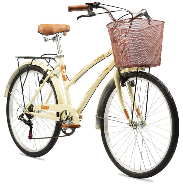 BIC. OLMO AMELIE RAPIDE 26" 6V SHIMANO ACERO CANASTO PORTA PAQUETE - Imagen 3