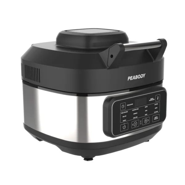 FREIDORA+OLLA PEABODY PE-AFM01N 12en1 SIN ACEITE DIGITAL CONV-GRILL 5.7l 1550w - Imagen 2
