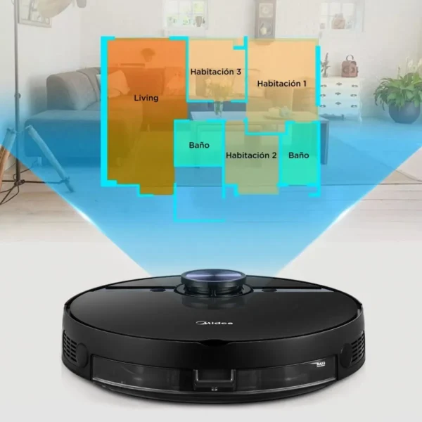 ASPIRADORA ROBOT MIDEA LASER SMART M7 TRAPEADORA COMANDO POR VOZ - Imagen 2