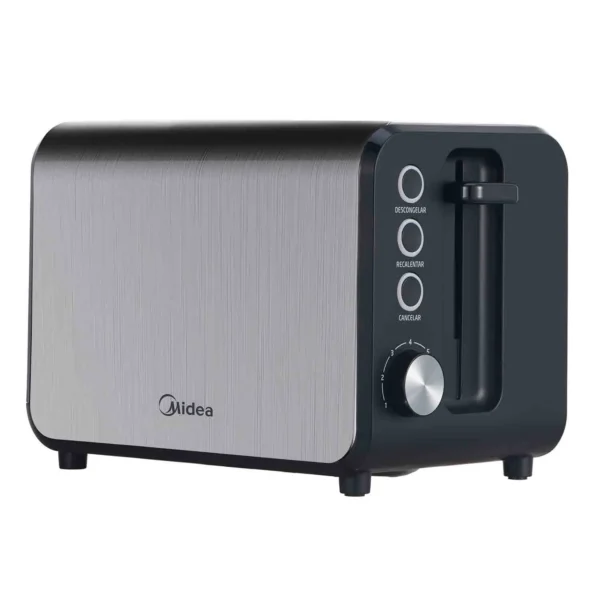 TOSTADORA MIDEA BT-MM2XAR1 INOX 7 NIVELES 800watts 2 REBANADAS 3 FUNCIONES - Imagen 3