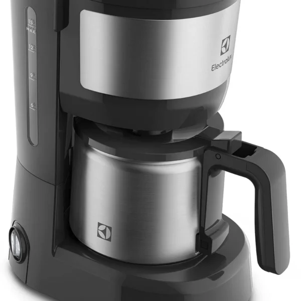 CAFETERA ELECTROLUX ECM12 INOX 0.60 ltrs JARRA ACERO FILTRO PERMANENTE - Imagen 3