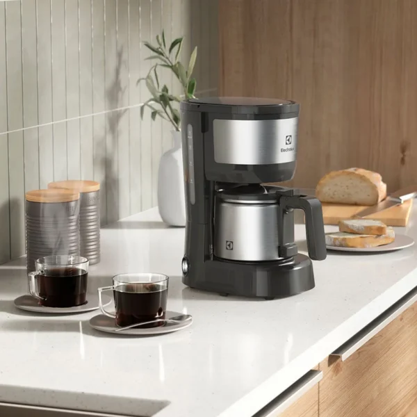 CAFETERA ELECTROLUX ECM12 INOX 0.60 ltrs JARRA ACERO FILTRO PERMANENTE - Imagen 6
