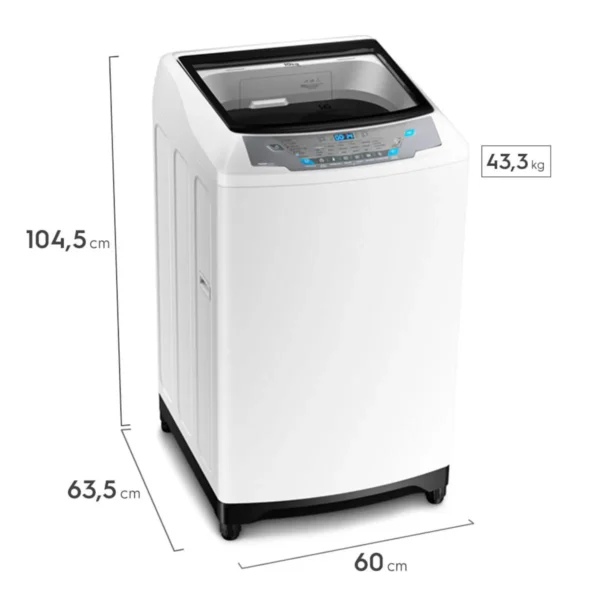 LAVARROPA ELECTROLUX ELAC310W BLANCO SUPERIOR 10KG 750RPM 104.5x60x63.5 - Imagen 4