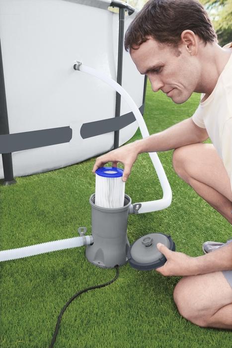 FILTRO BOMBA BESTWAY FILTRANTE HASTA 14300lts 40x35cm 2006l/h 4985-58383 - Imagen 2