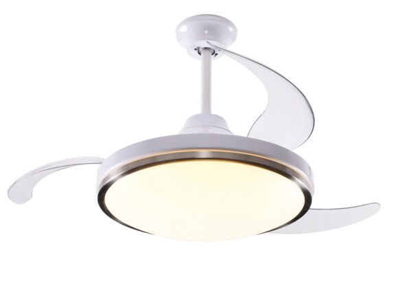 VENTILADOR PEABODY TECHO PE-VTRA420B BLANCO RETACTIL 42" LUZ LED C/REMOTO 100w - Imagen 6