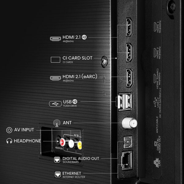 LED HISENSE 50" 50Q6N QLED UHD 4K Google Tv 111,9 70,0 27,4cm - Imagen 5
