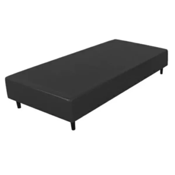BOX MAXIKING 100x190 ECOCUERO NEGRO