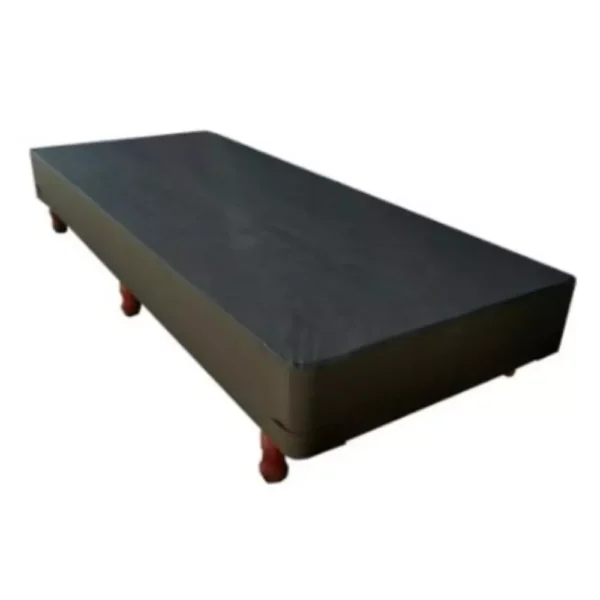 BOX MAXIKING 100x190 ECOCUERO NEGRO - Imagen 2