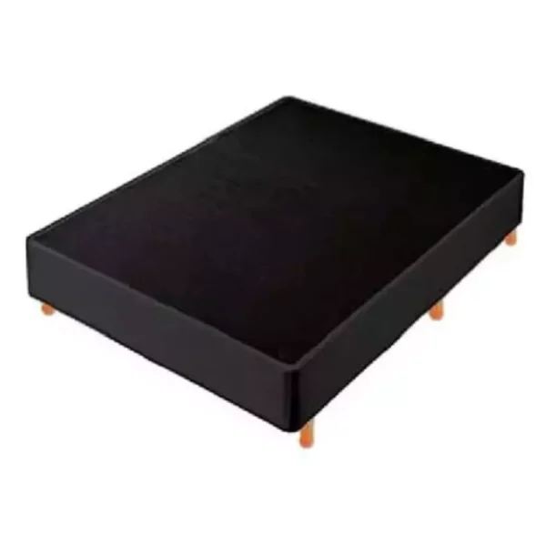 BOX MAXIKING 140x190 ECOCUERO NEGRO - Imagen 2