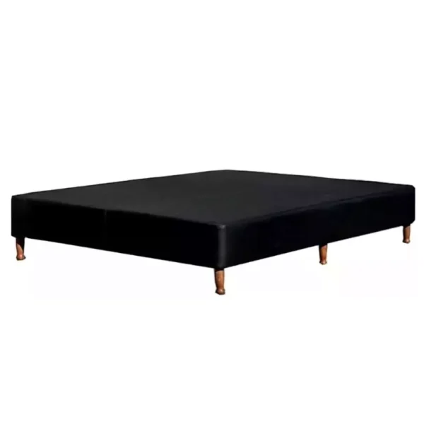 BOX MAXIKING 140x190 ECOCUERO NEGRO