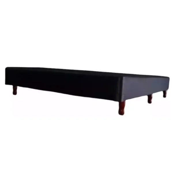 BOX MAXIKING 140x190 ECOCUERO NEGRO - Imagen 3
