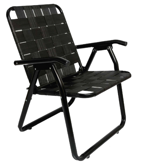 SILLON DESCANSAR ALUMINIO 1 " BLACK 1pos CINTA 130kg