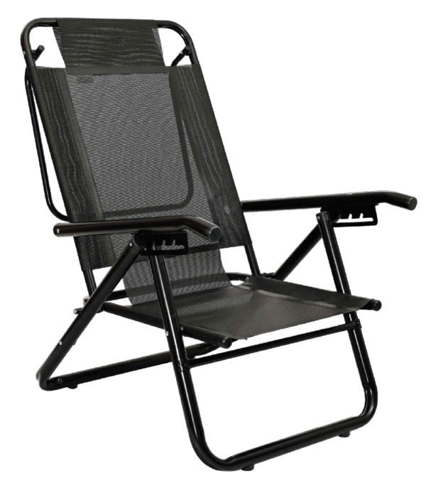 REPOCAMA DESCANSAR ALUMINIO 1 " BLACK 5pos LONA COVERSOL