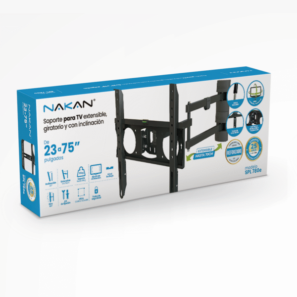 SOPORTE LED NAKAN SPL-780e 26" A 65" EXT. (9a70cm) GIR INCL(25") - Imagen 5