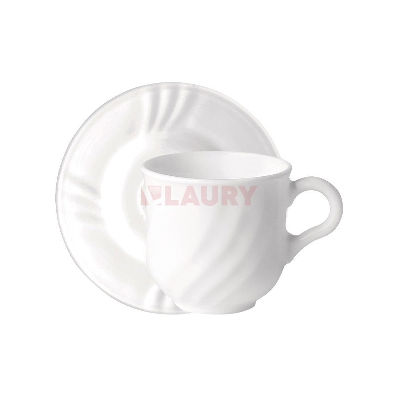 TAZA BORMIOLI EBRO SETx6 250cc C/PLATO 402837