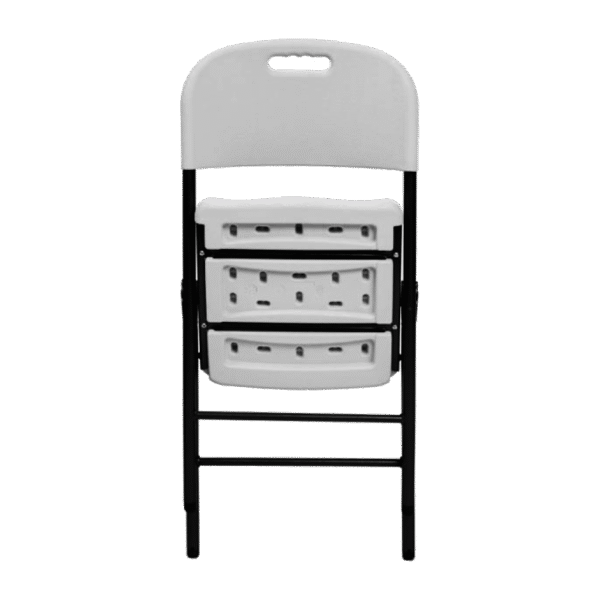 SILLA PLEGABLE CRIVEL YC-049 SP-5 54x46x88cm BLANCO - Imagen 2