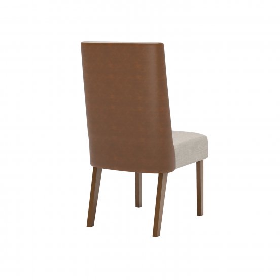 SILLA HENN ANNE SEC33-531 x2 LIN0/CORANO MADERA ASIENTO Y RESPALDO ESPUMA - Imagen 2