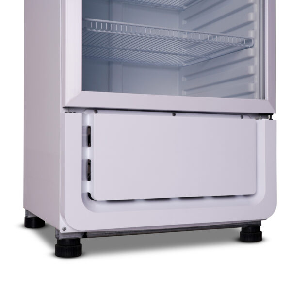 EXHIBIDORA VERTICAL INELRO MT-17  BLANCA 470L 2055x680x605 SIN CENEFA 5 ESTANTES - Imagen 2