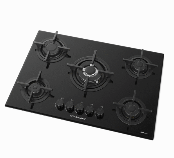 ANAFE ORMAY ONIX BLACK 5h 75cm A+ MULTIGAS ENC ELEC AUTOMATICO - Imagen 6