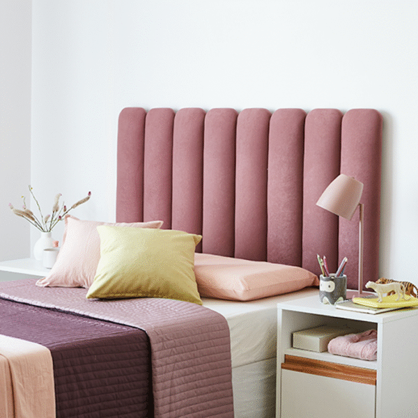 RESPALDO SOMMIER SILCAR VINTA KING PLUS 900mm P004 ROSA VIEJO