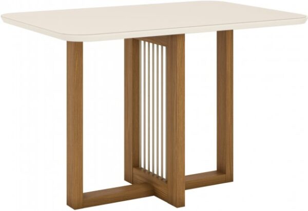 MESA HENN NATALI SC75-127 BLANCA-ROBLE NATURAL 1.20 - Imagen 2