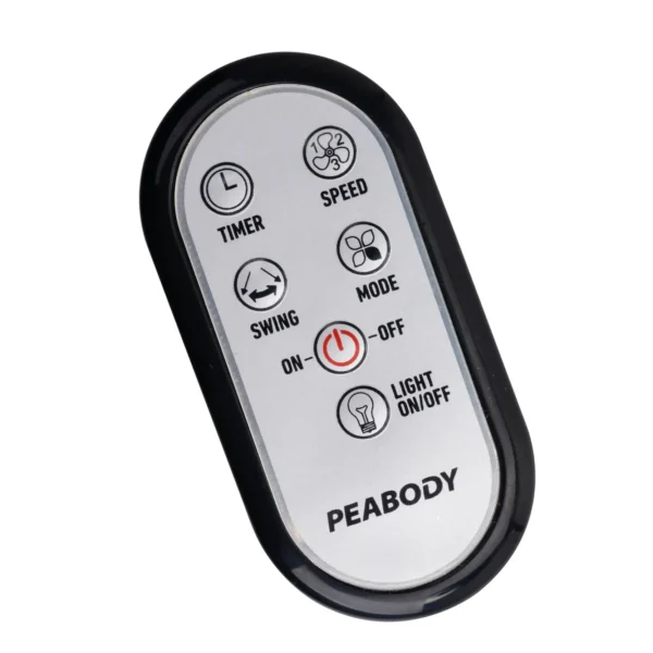 VENTILADOR PEABODY 20" PIE 130w DIGITAL  C/R 3 Vel 1.7mts PALA METALICA PE-VP350 - Imagen 6