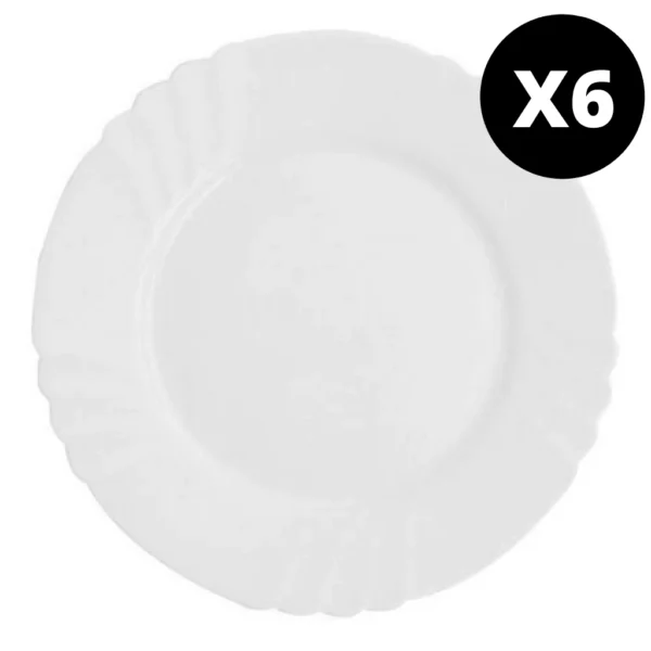 PLATO BORMIOLI EBRO PLAYO 25cm X 6