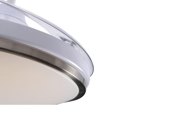 VENTILADOR PEABODY TECHO PE-VTRA420B BLANCO RETACTIL 42" LUZ LED C/REMOTO 100w - Imagen 2