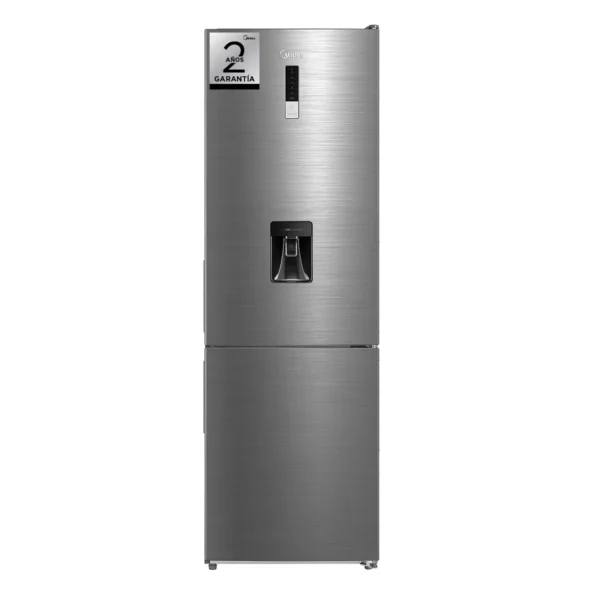 HELADERA MIDEA COMBI MDRB424FGE46 300L INOX NO FROST INVERTER 188x59.5x63