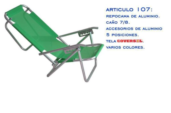 REPOCAMA MARINA SOL ALUMINIO T/COVERSOL 5 POS 107