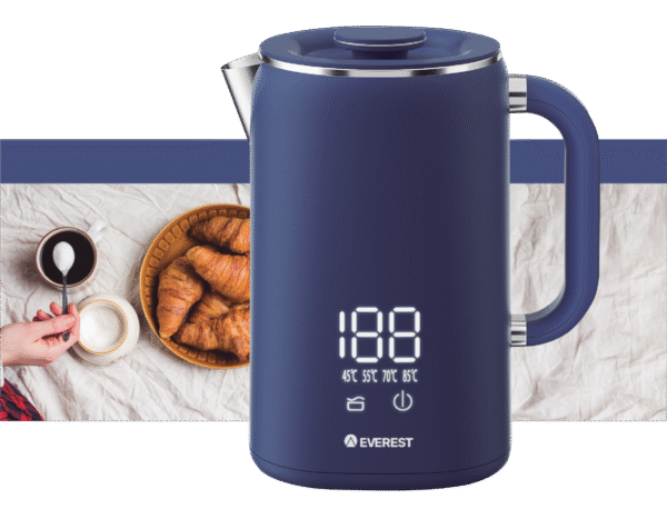 JARRA ELECTRICA EVEREST LM-1703 AZUL 1.7L DIGITAL CORTE MATE