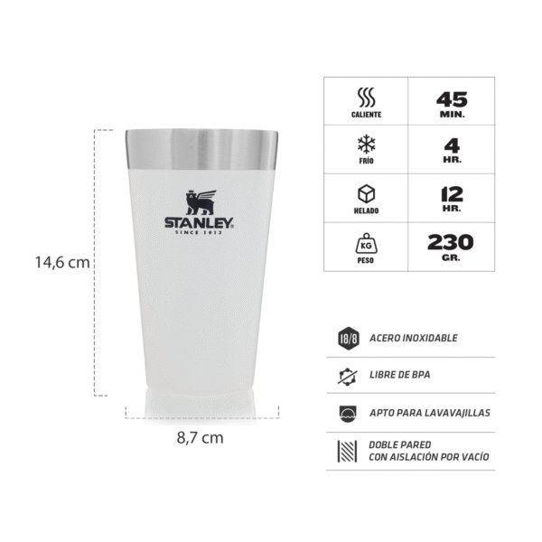VASO STANLEY TERMICO PINTA POLAR 473ml 10-02282-067 - Imagen 2