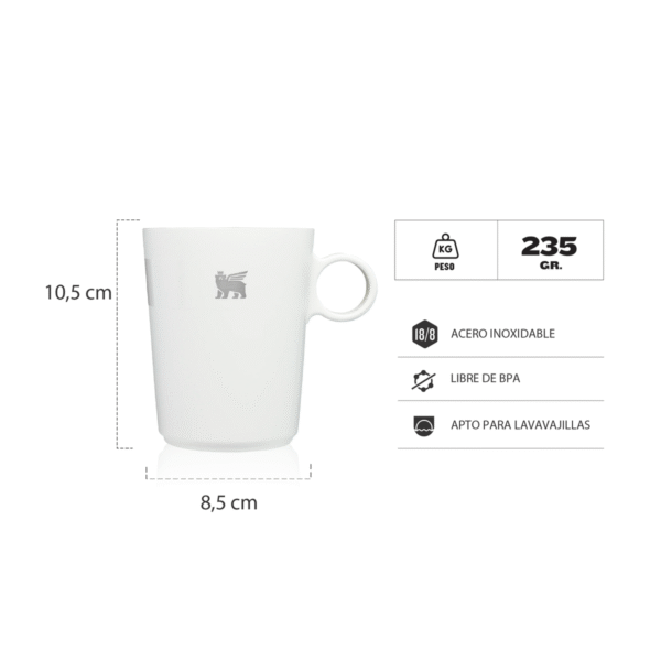 TAZA STANLEY DAYBREAK CUP 313ml BLANCO 10-11017-004 - Imagen 2