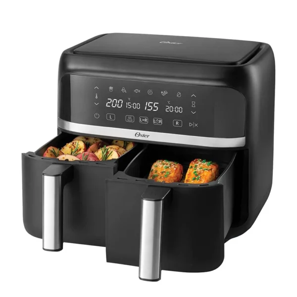 FREIDORA OSTER OCKTAF7MCDF-O54 SIN ACEITE DUAL 7.6L DIGITAL - Imagen 2