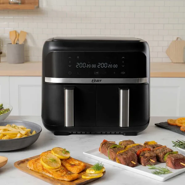 FREIDORA OSTER OCKTAF7MCDF-O54 SIN ACEITE DUAL 7.6L DIGITAL - Imagen 3