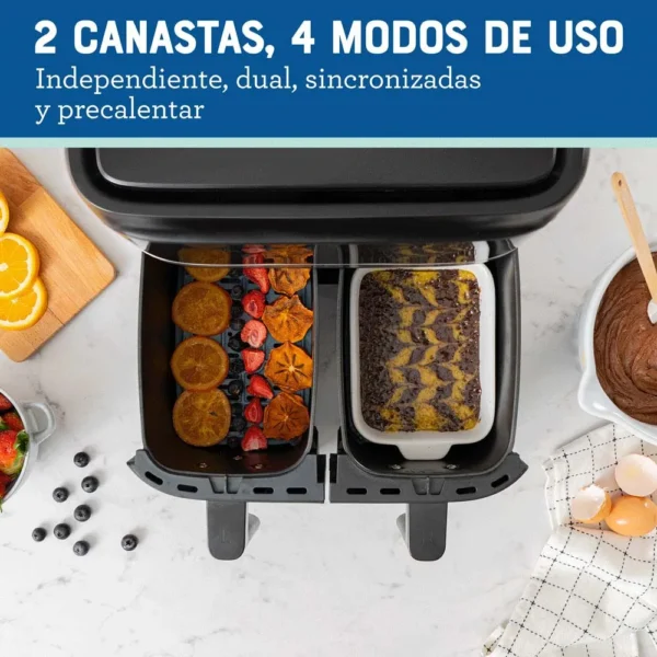 FREIDORA OSTER OCKTAF7MCDF-O54 SIN ACEITE DUAL 7.6L DIGITAL - Imagen 5