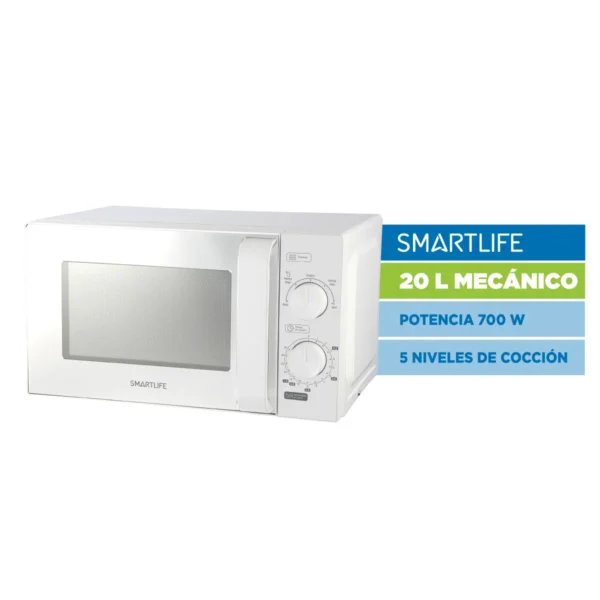 MICROONDA SMARTLIFE SL-MWO20MMW 20L BLANCO 700W MECANICO