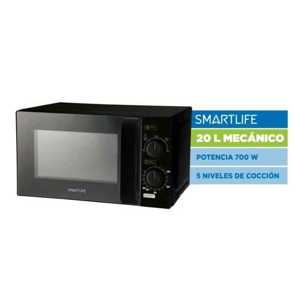 MICROONDA SMARTLIFE SL-MWO20MMB 20L NEGRO 700W MECANICO