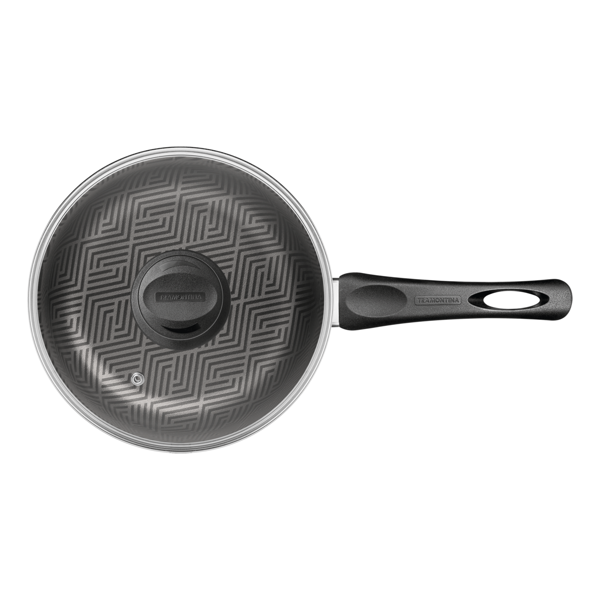 OLLA TRAMONTINA PARIS TEXTURE 20cm 28525/620 C/MANGO C/TAPA VIDRIO - Imagen 2