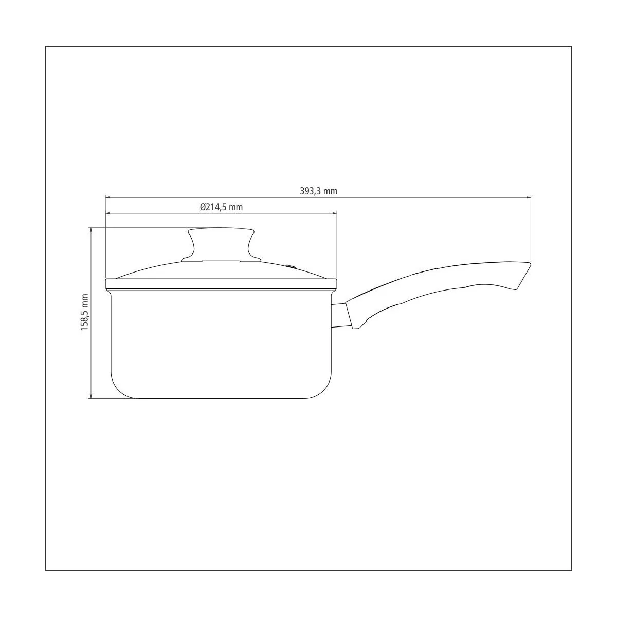 OLLA TRAMONTINA PARIS TEXTURE 20cm 28525/620 C/MANGO C/TAPA VIDRIO - Imagen 4