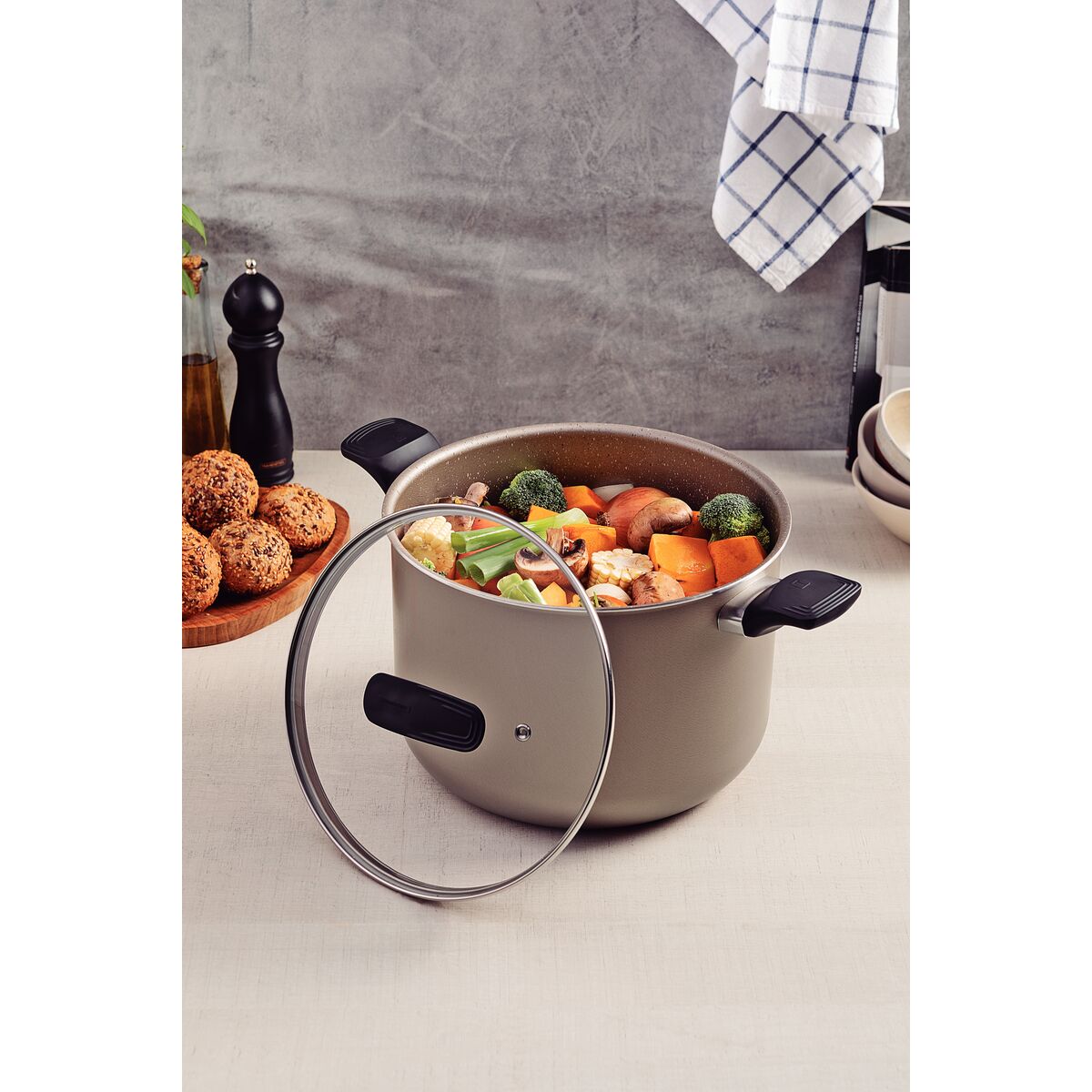 OLLA TRAMONTINA MILAZZO 26cm ALTA 28574/426 - Imagen 2