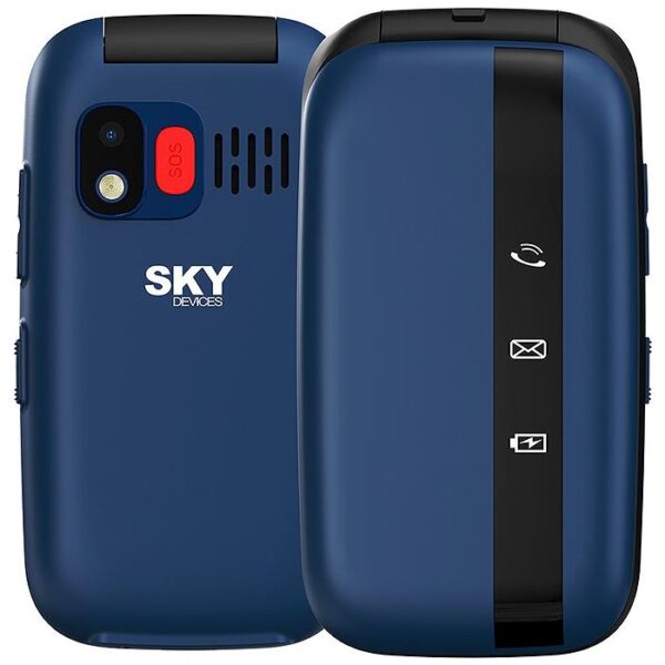 TEL. CELULAR SKY FLIP 4G DUAL SIM 2.4" CAMARA+LED FLASH 1000mAh FM RADIO - Imagen 2