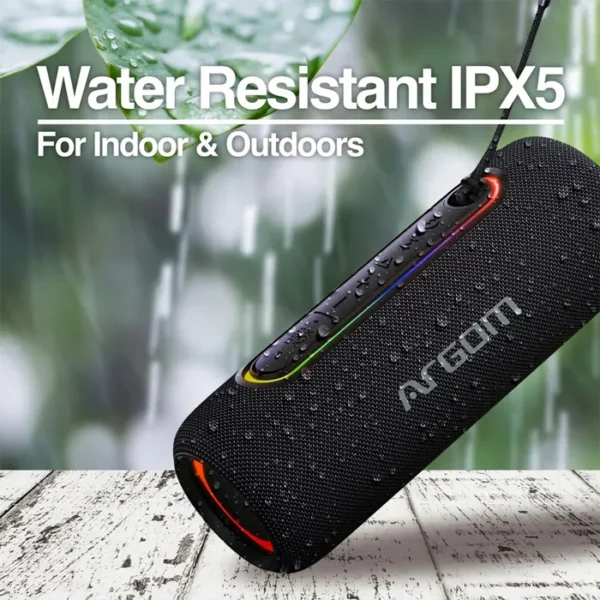 PARLANTE PORTATIL ARGOMTECH X-30 Bluetooth IPx5 5hs BATERIA LUZ RGB ARG-SP-3121B - Imagen 2