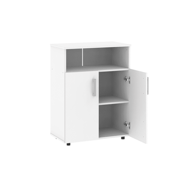 MUEBLE DIELFE MICROONDAS AXM060 2 ESTANTES 2 PUERTAS BLANCO 64x36x84 - Imagen 2