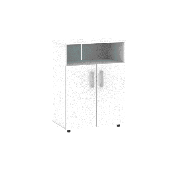 MUEBLE DIELFE MICROONDAS AXM060 2 ESTANTES 2 PUERTAS BLANCO 64x36x84 - Imagen 3