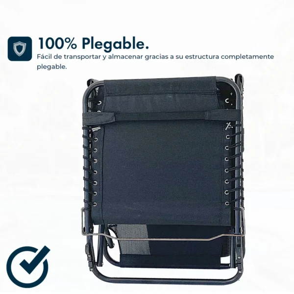 REPOSERA CATRE GARDENLIFE GRANDE GRIS 140KG PLEGABLE F766020 - Imagen 5