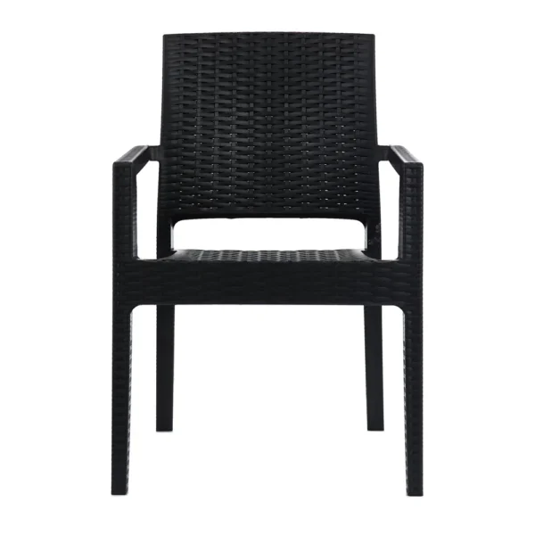 SILLON GARDENLIFE MILANO NEGRO SIMIL RATTAN F835001