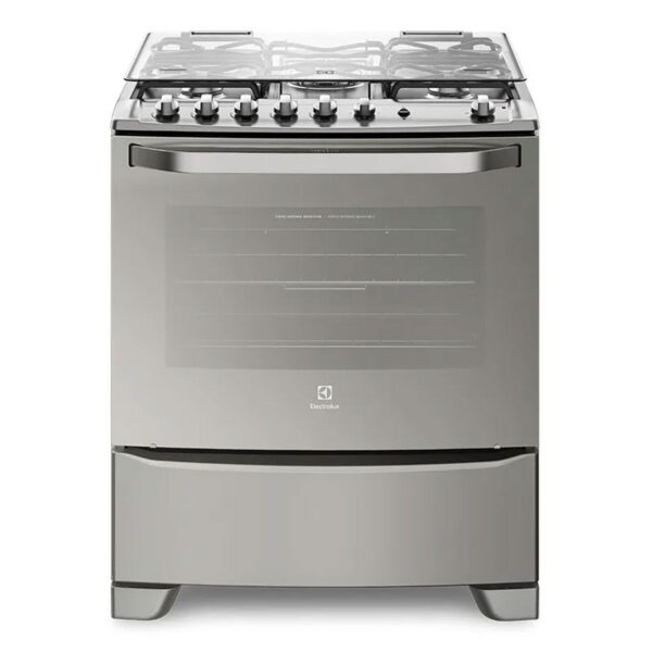 COCINA ELECTROLUX 76GSR 76cm INOX 5 HORNALLAS 90x76x69cm CLASE A