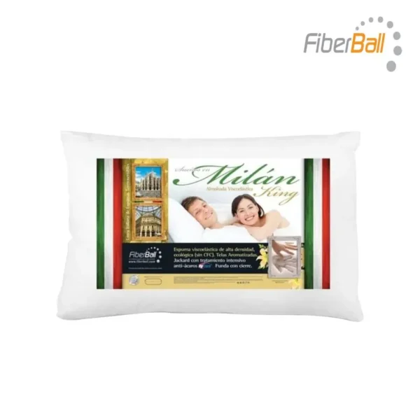 ALMOHADA FIBERBALL SENSITIVE MILAN 80x40x17 cm